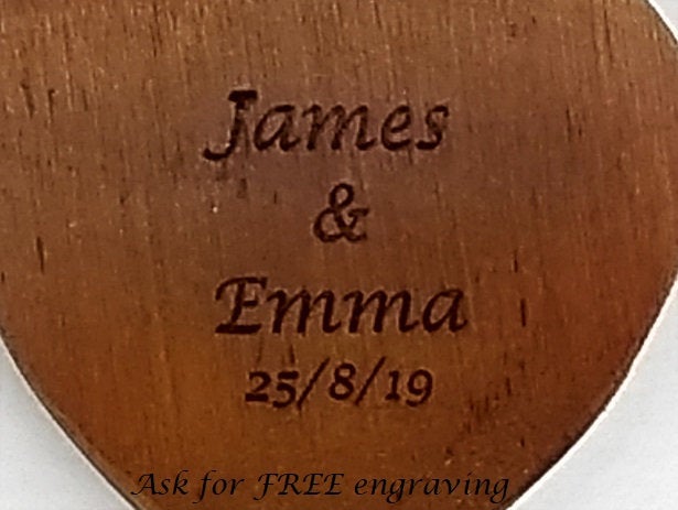 Personalised Handcarved 11" Lovespoon in Gift Box, Love Token Wedding Gift Anniversary Gift