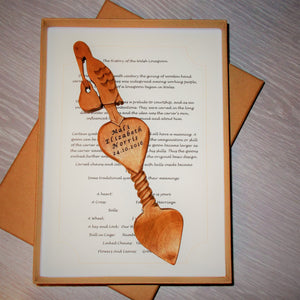 Personalised Newborn Baby 'Stork' Lovespoon