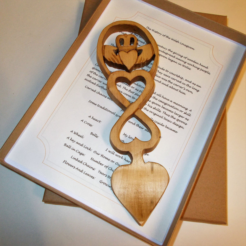 Claddaugh Lovespoon, Friendship, Love and Loyalty, Free Engraving Available